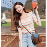 Women's PU Leather Shoulder Bag Top-handle Crossbody Tote