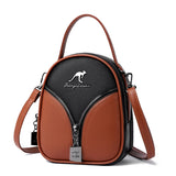 Women's PU Leather Shoulder Bag Top-handle Crossbody Tote