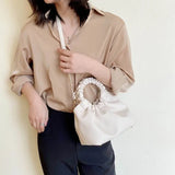 Women's Solid Casual Handbag Lady's Cloud Bag Versatile Cross Body Bag