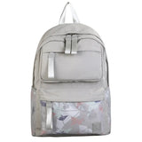 Women's Solid Backpack Schoolbag Multi-purpose Backpack