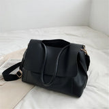 Women's Solid Messenger Bag Large Capacity Commute Tote Shoulder Bags