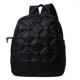 Women's Embroidered Winter Jacket School Bag