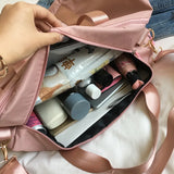 Sports Yoga Gym Bag, Travel Tote w/ Shoes Dry/Wet Separation