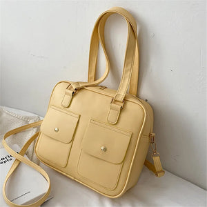 Women's Retro Shoulder Bag PU Leather Tote Crossbody Bag