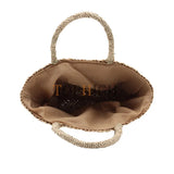 Women's Straw Hand Bag Large Shoulder Tote Bag Bucket Summer Bags Tassel