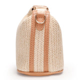 Women's Straw Woven Cross-Body Bag Summer Shoulder Bag