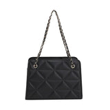 Women's Stylish Bag Spring Texture Chain Messenger Bag Diamond Pattern Bag