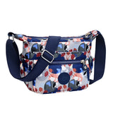 Women's Summer Floral Crossbody Bag Middle Aged Shoulder Handbag