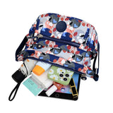 Women's Summer Floral Crossbody Bag Middle Aged Shoulder Handbag