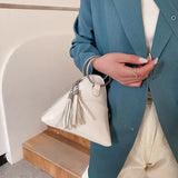 Women's Tassel Bag Single-Shoulder Crossbody Bag Ring Handbag