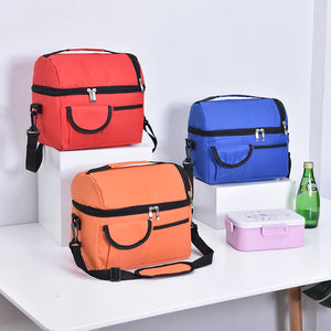 Large-Capacity Thermal Lunch Bag Waterproof Tote Box
