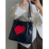 Women's Heart Top Handle Satchel Bag Shoulder Bags PU Handbags