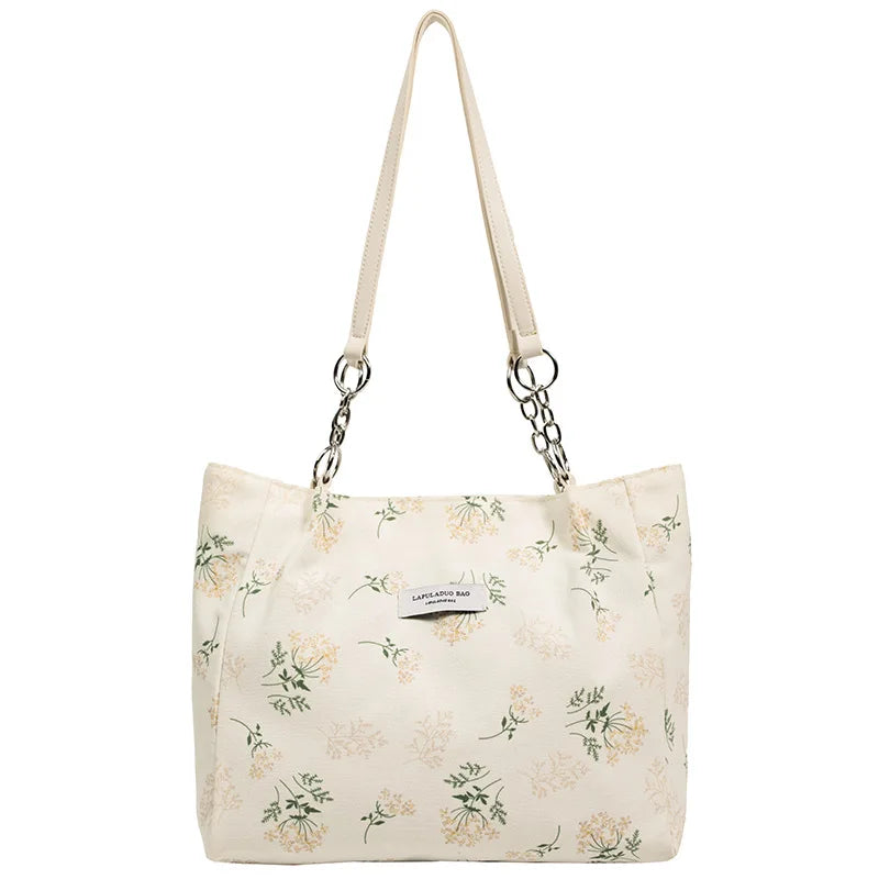 Flower Handbag Large Capacity Tote Bag Women's Shoulder Bag