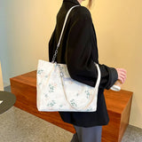 Flower Handbag Large Capacity Tote Bag Women's Shoulder Bag