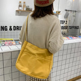 Canvas Crossbody Bag Harajuku Style Schoolbag Handbag