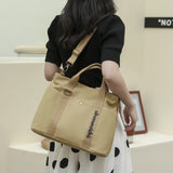 Canvas Tote Bag Large Capacity Handbag Casual Shoulder Messenger Travel Shopping