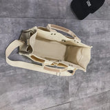 Canvas Tote Bag Large Capacity Crossbody Shopper Handbag