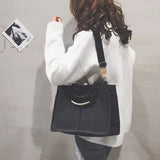 Women's Canvas Tote Bag Large Capacity Crossbody Schoolbag