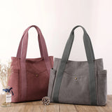 Canvas Shoulder Bag Large-capacity Purses Handbags for Travel Work