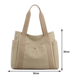 Canvas Shoulder Bag Large-capacity Purses Handbags for Travel Work
