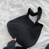 Knitting Shoulder Tote Bag for Women Large Capacity Handbags