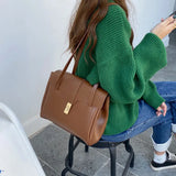 Vintage Shoulder Bags Soft Leather Handbag