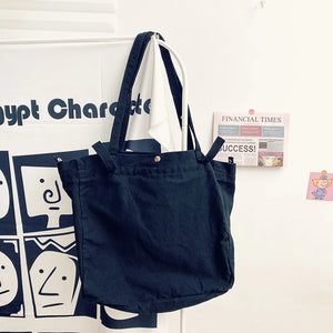 Canvas Tote Bag Shopper Large Capacity Women Handbag Spring Shoulder Bags