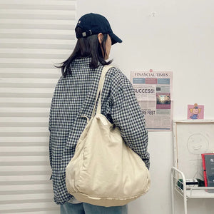 Canvas Tote Bag Shopper Large Capacity Women Handbag Spring Shoulder Bags