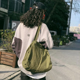 Canvas Tote Bag Shopper Large Capacity Women Handbag Spring Shoulder Bags