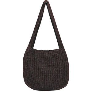 Winter Knitting Tote Bag for Women, Large Shopper Handbag