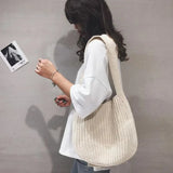 Winter Knitting Tote Bag for Women, Large Shopper Handbag