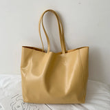 Large Capacity Women's Tote Bag Casual One-shoulder Handbag Shopping Bag
