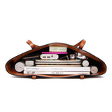 Women's Retro Leather Tote Bag Shoulder Crossbody Handbag
