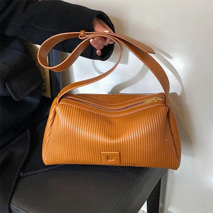 Women's PU Leather Crossbody Bag Messenger Style Handbag