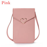 Women's Touch Screen Cell Phone Purse Transparent Bag Cross Wallets