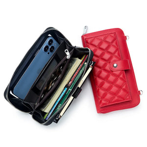 Women's Touch Screen Phone Bag High Leather Purses Crossbody Bags for Women