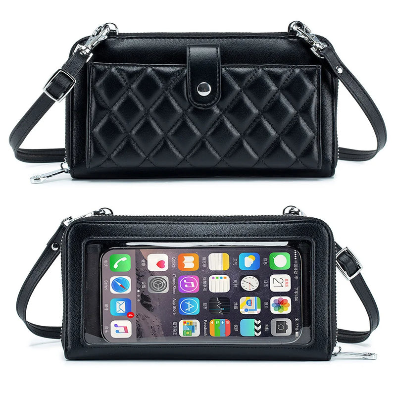 Women's Leather Crossbody Phone Bag