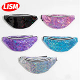 Multicolored Sequins Waist Bag Girl Shoulder Fanny Pack