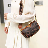Women's Leather Bag Waist Bag Versatile Waterproof Shoulder Messenger Bag