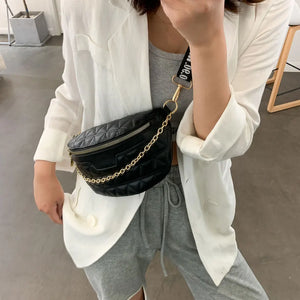 Women's Leather Waist Belt Bag Shoulder Bags Chest Bag
