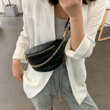 Women's Leather Waist Belt Bag Shoulder Bags Chest Bag