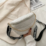 Women's Leather Waist Belt Bag Shoulder Bags Chest Bag