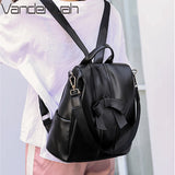 Women's Leather Backpack for Girls Large Travel Bagpack