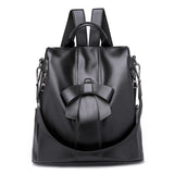 Women's Leather Backpack for Girls Large Travel Bagpack