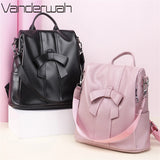 Women's Leather Backpack for Girls Large Travel Bagpack