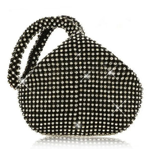 Glitter Triangle Handbag Purse Clutch Evening Bag for Party Prom