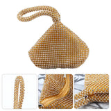 Glitter Triangle Handbag Purse Clutch Evening Bag for Party Prom