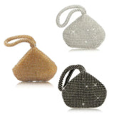 Women's Glitter Triangle Handbag Purse Clutch Evening Bag