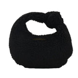 Women's Fluffy Plush Underarm Bag Soft Warm for Autumn Winter