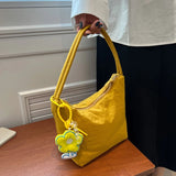 Women's Underarm Bag Solid Handbag Large Capacity Mummy Bag